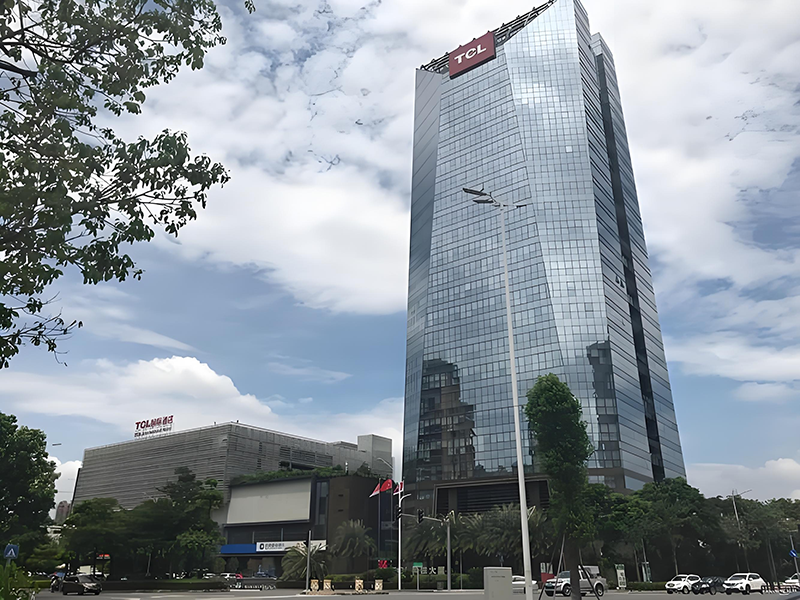 惠州市TCL科技集團(tuán)。地址：惠州市仲愷高新區(qū)惠風(fēng)三路17號